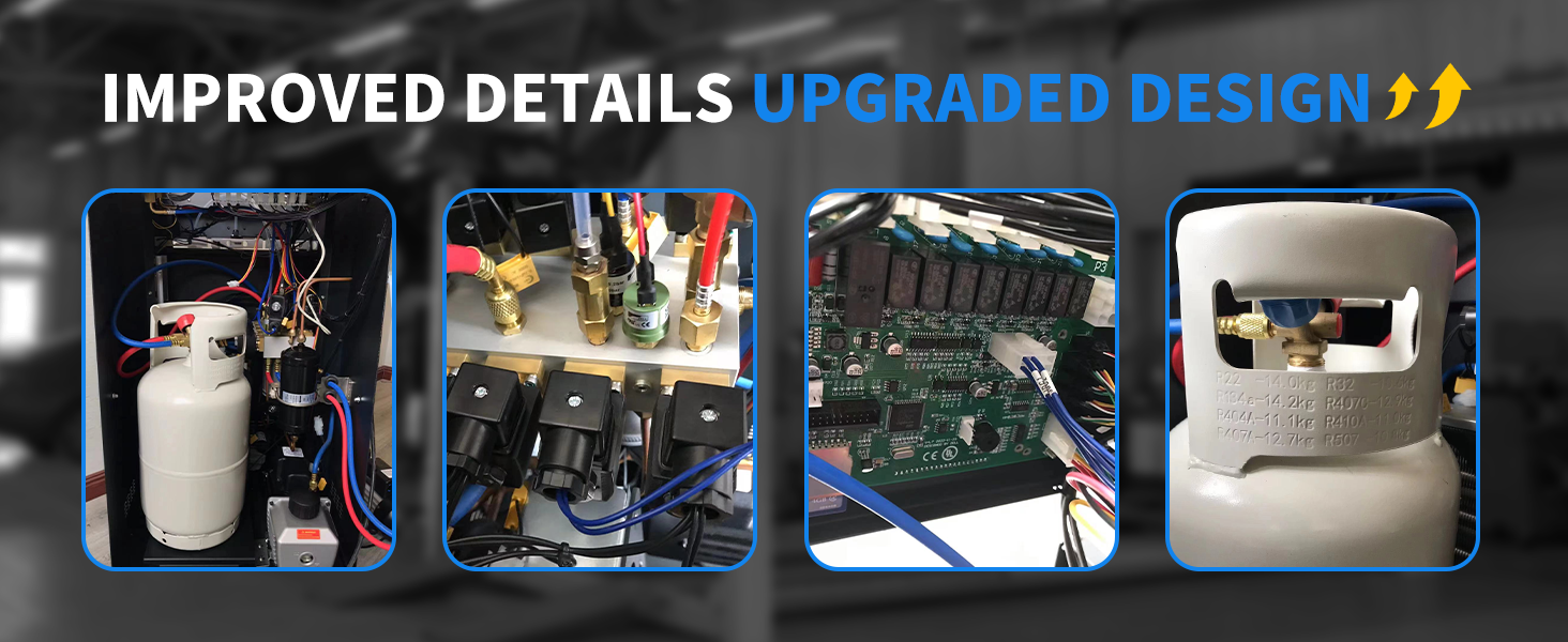 Fully Automatic R-134A Recovery, Recycle & Recharge DUAL AC1800 Machine - Image 6