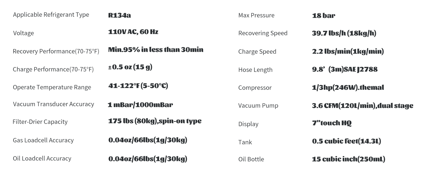 Fully Automatic R-134A Recovery, Recycle & Recharge DUAL AC1800 Machine - Image 2