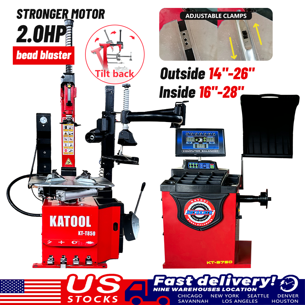 Combo 9: Tire Changer KT-T850 & Wheel Balancer KT-B750 - Image 2